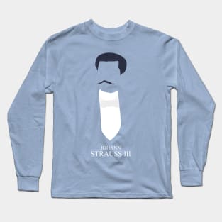 Johann Strauss III - Minimalist Portrait Long Sleeve T-Shirt